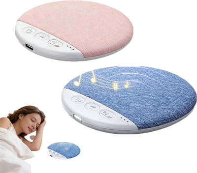 2 Stuks Slaapkussenluidspreker - Slaapsprekers - Bluetooth-Luidspreker Voor Onder Het Kussen - Mini-Slaaphulpmiddel Met Botgeleiding - Met Rustgevende Geluiden En Slaaptimer - Ultradunne Luidspreker - Witte Ruis - Blauw, Roze