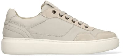 Manfield - Heren - Off White nubuck sneakers - Maat 40