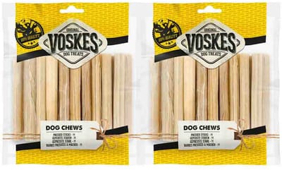 Voskes Hondensnacks Geperste Staven M - 2 x 20 stuks - Voordeelverpakking