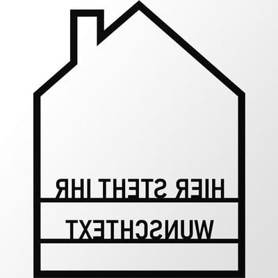 Deurbord Aluminium - Huisnummer Naam - Personaliseren Woning - Gemaakt in Duitsland - 30 cm - Zwart