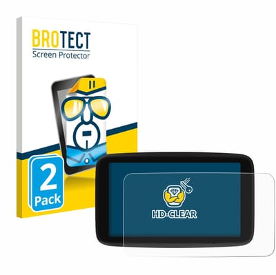 BROTECT - Screenprotector voor TomTom GO Classic 6" (2e generatie) - Folie Beschermfolie transparant 2 Stuks