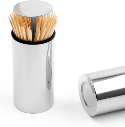 Baulk® - Tandenstoker houder – cocktailprikker houder – Tandenstokerhouder – Tandenstoker dispenser – RVS – Modern – 10 x 5 cm