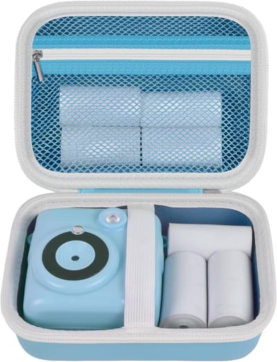 Beschermende Tas voor Kindercamera's en Printeraccessoires - Ideaal voor Kidizoom, Creator Cam en Printcam - Reisopslag en Organisatie in Blauw