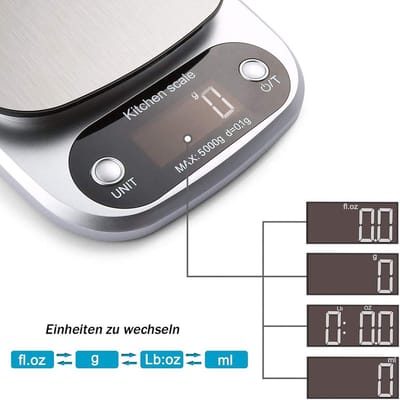 Digitale Keukenweegschaal C305 - Precisieweegschaal voor nauwkeurig meten in de keuken