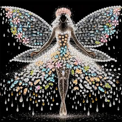 Diamond Painting Ballet Meisje – 5D DIY Schilderij met Steentjes – Volledige Set met Gereedschap & Kleurrijke Strass Steentjes – Creatief Ontspannend Knutselpakket voor Volwassenen & Kinderen – Wanddecoratie Ballet Danseres – 20x20 cm