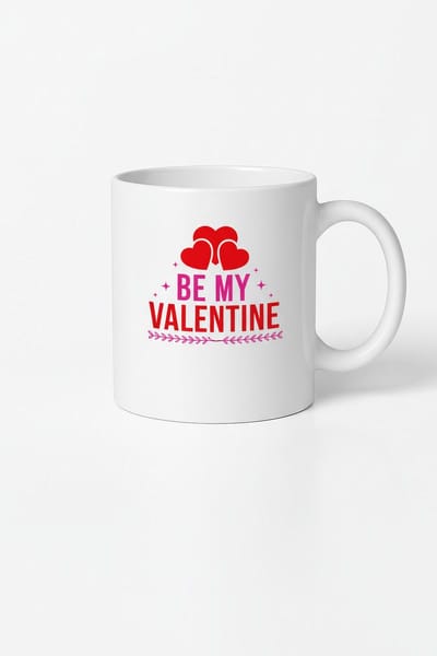 Valentijn Mok met 'Be My Valentine' Design | Romantisch Cadeau met Hartjes voor Liefde