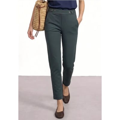 Slim Leg-broek met Loose Fit van scuba-kwaliteit