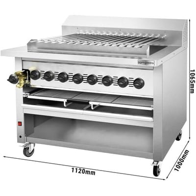 GGM Gastro Gas Hochleistungsgrill - für Adana & Shish Kebab - für 15 autom. rotierenden Spießen