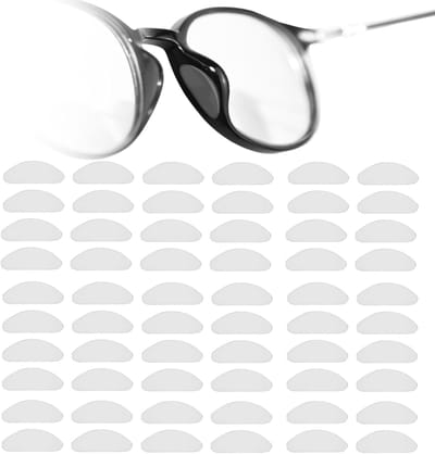 30 Paar Adhesieve Neuspadjes voor Glas - Antislip Silicoon (1mm) Transparant voor Zonnebrillen