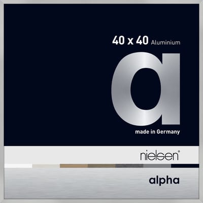 Nielsen Alpha Aluminium Wissellijst Frosted Silver 40x40cm