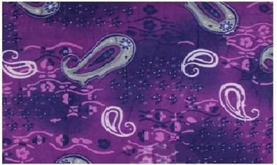 Haarsoires Haarband Multifunctioneel 45x25cm - Paisley Patroon - Paars - Elastische Stof - Bandana Col Nekwarmer - Sport Outdoor Casual - Unisex