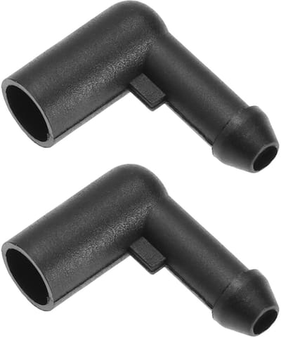 ONF3 - Auto-ruitensproeier-slangverbinders - 2 stuks - Zwart - Ruitensproeierslang Connector - Compatibel met Opel - ABS