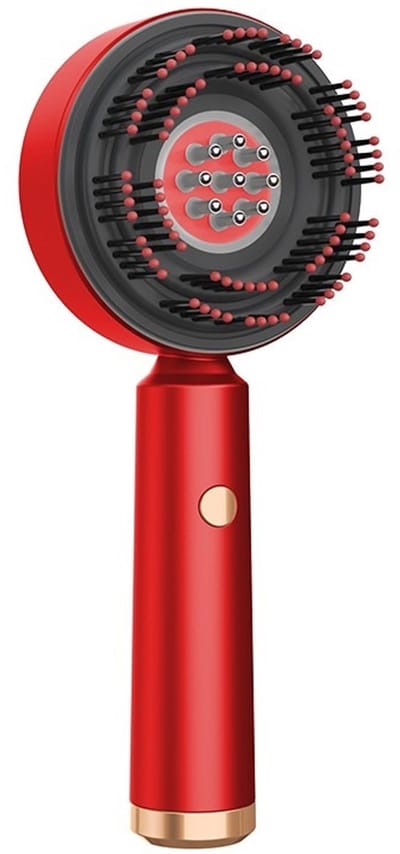 Elektrische hoofdhuidmassagekam met rood licht - Bevordert haargroei & ontspanning