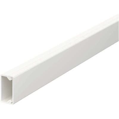 OBO Bettermann Wand- en plafondkanaal met bodemopening 10x20x2000 polyvinylchloride zuiver wit RAL 9010, 6150764