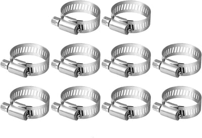 30 Stuks Verstelbare Slangklemmen van RVS, Ideaal voor Slangen van 13-19mm, Perfect voor Brandstofleidingen en Pijpen