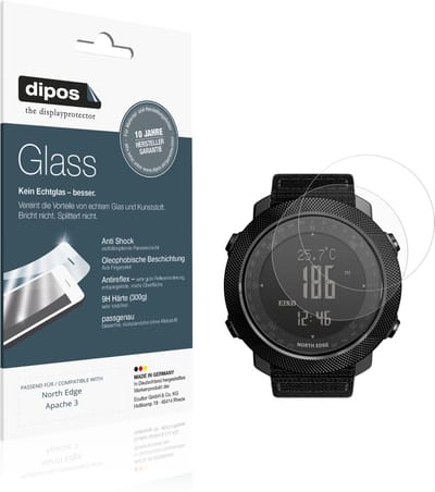 dipos – 2x Matte Pantserfolie geschikt voor North Edge Apache 3 | 9H Screenprotector