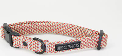 Halsband, reflecterend, touw geweven, multicolor | Sophos Lifestyle | Small