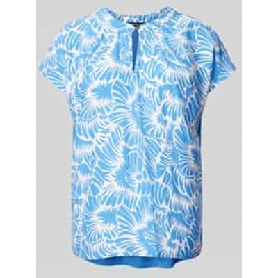 Regular fit blouseshirt met druppelvormige hals