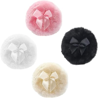 Poederkwasten 4 stuks - ultra zachte cosmeticasponzen - wasbaar en herbruikbaar - perfect voor gezicht en lichaam - SnelShoppen