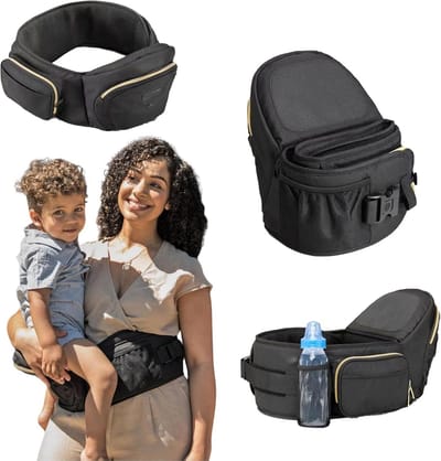 Heupdrager met Zitje voor Baby's en Peuters - Verstelbare Taille voor Comfortabel Draaggemak