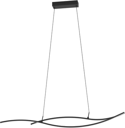 EGLO VARKENSOLIE LANGE TAFEL L1400 20W 2500LM 4000K ZWART