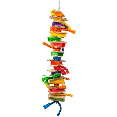 Duvo+ Kleurrijke Hanger - Houten Blokjes & Speeltjes - Meerkleurig - 28x10,2x6cm