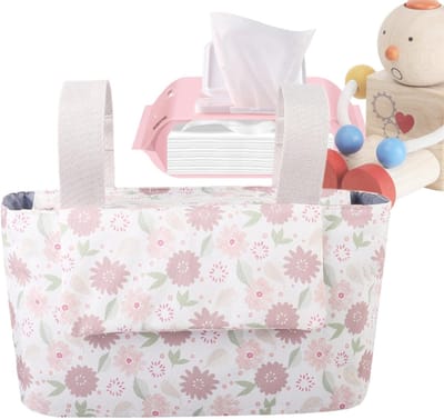 Kinderwagen Opbergtas - Wandelwagen Organizer - Baby Benodigdheden Meenemen - Waterdichte Oxford Stof - 38.2 x 21.01 x 9.4 cm