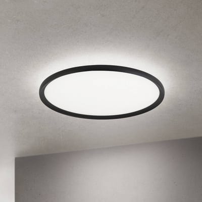 ORION LED plafondlamp Kant, Ø 60 cm zwart, CCT metaal/kunststof
