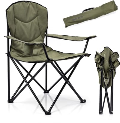 Meteor Hiker - Vouwstoel - Inklapbaar Campingstoel - Comfortabel Opvouwbaar Stoel - Lichtgewicht