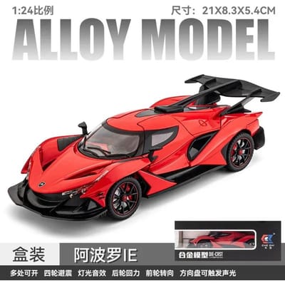 1: 24 Apollo Ie Legering Auto Model, Echo Geluid En Licht Speelgoed, Sportauto's, Raceauto's, Verzamelobjecten Decoraties, Cadeaus