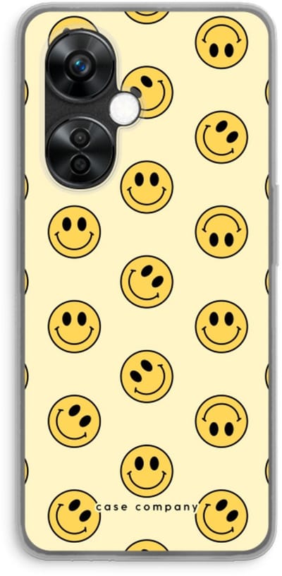 Case Company® - Hoesje geschikt voor OnePlus Nord CE 3 Lite hoesje - Smiley N°2 - Soft Cover Telefoonhoesje - Bescherming aan alle Kanten en Schermrand