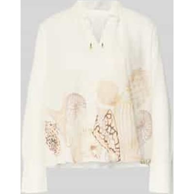 relaxed fit blouse met vetersluiting