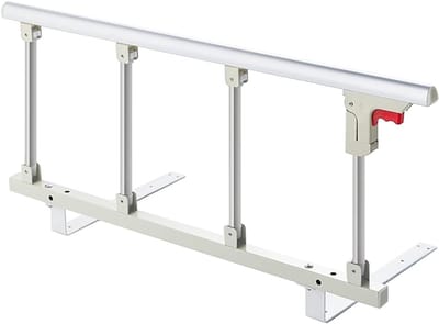Bedhekje voor Ouderen – Opvouwbaar Veiligheidsbedhek – Valbeveiliging van Metaal – Handgreep & Ondersteuning voor Thuiszorg & Ziekenhuis (95x40 cm)
