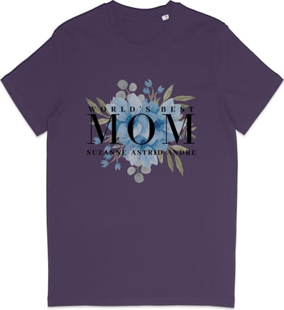 T Shirt Dames Gepersonaliseerd Cadeau - Beste Moeder Van De Wereld - Paars - XS