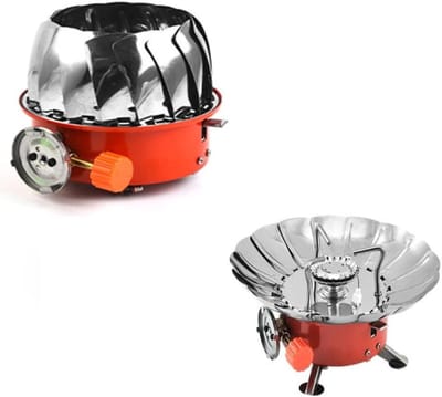 IBBO® - Draagbaar gasfornuis voor camping - opvouwbaar -draagbaar - camping - gasfornuis - mini-gasfornuis - 2800 W - winddicht - buiten - gemakkelijk te hanteren - barbecue