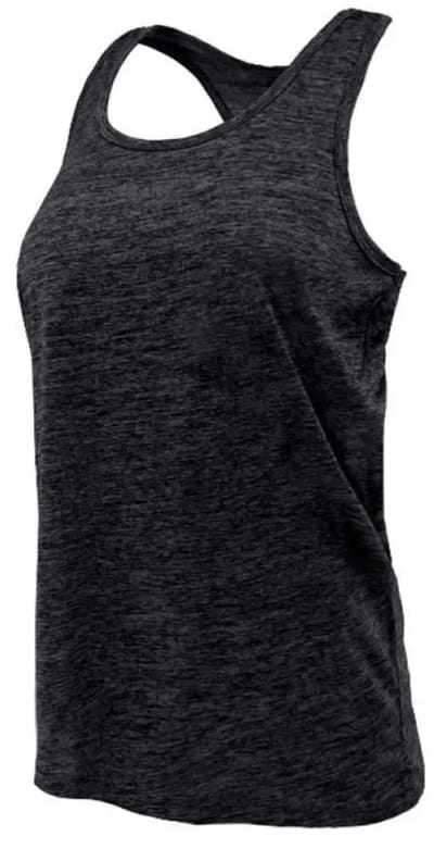 Joluvi Split Mouwloos T-shirt Zwart XS Vrouw