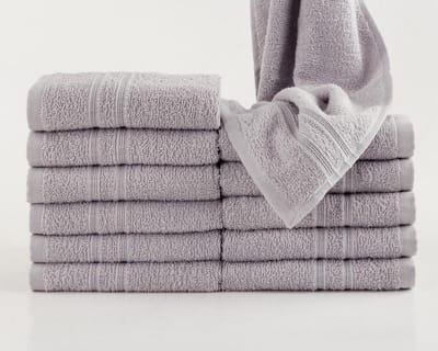 Homéé® Gastendoekje FeelGood due Fancy grijs 30x50cm 100% Katoen badstof set van 12 stuks