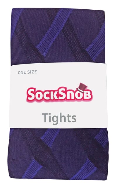 Sock Snob Dames80 denier ondoorzichtig patroon panty's - Kabelpaars