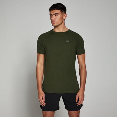 MP Performance T-shirt met korte mouwen voor heren - Gemêleerd legergroen - M