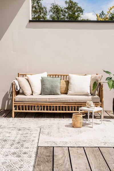 Buiten vloerkleed Sage - Grijs - dubbelzijdig - EVA Interior - 200 x 290 cm - (L)