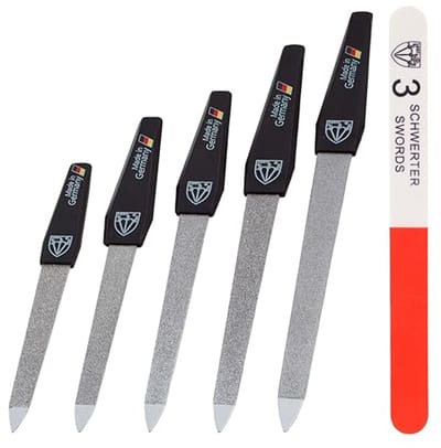 Nail Files Set 5 + 1 | Hoogwaardige Nagelset voor Manicure en Pedicure | Diverse Maat en Afwerking