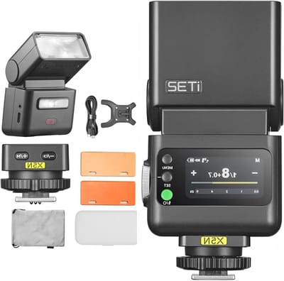 TTL camera flitser met draadloze X5N, 1/8000s HSS, GN18, snelle oplaadtijd en geïntegreerd LED-licht voor Nikon camera's