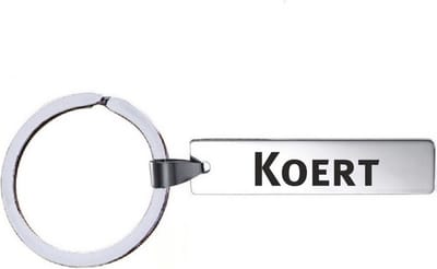 Sleutelhanger Met Naam - Koert - RVS