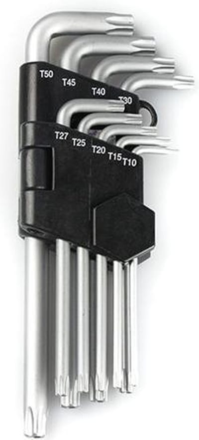 Ivana Inbussleutel - Set 9-Delig - Torx Clip