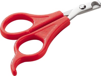 Ferplast Nagelschaar - Hondennagelschaar - 10.5x6x0.7 cm Rood Zwart