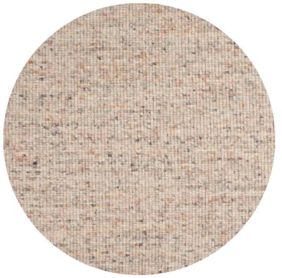 DÉJA Living Vloerkleed Rond Ø300cm - Laagpolig Beige Mix Wol - Bela