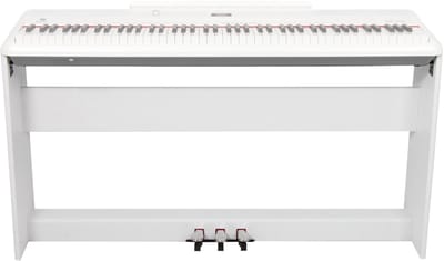 Onderstel voor digitale piano - incl. 3 pedalen - Fazley DP-ST1-WH - Wit
