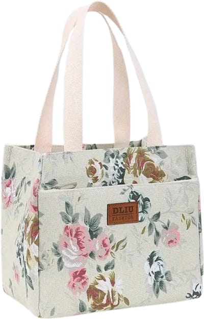 Nivard Koeltas - Koelbox - Koelelementen - Coolbox - Auto - Lunchtas - Strand - Roze Bloemen