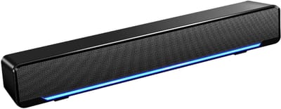HEZIVO® Soundbar PC - Speakerset Gaming - PC Speakers - USB Soundbar - 3,5 mm Ingang - Met Sfeerlicht