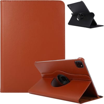Draaibaar Hoesje 360 Rotating Multi stand Case - Geschikt voor: Apple iPad Pro 11 inch (2020) - Apple iPad Pro 11 inch (2021) - Apple iPad Pro 11 inch 2022 - Bruin